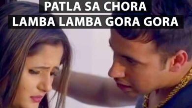 Patla Sa Chora Lamba Lamba Gora Gora lyrics in hindi