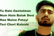 Tu hai gentleman Hum hai balak desi Lyrics