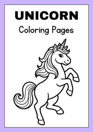 unicorn coloring pages