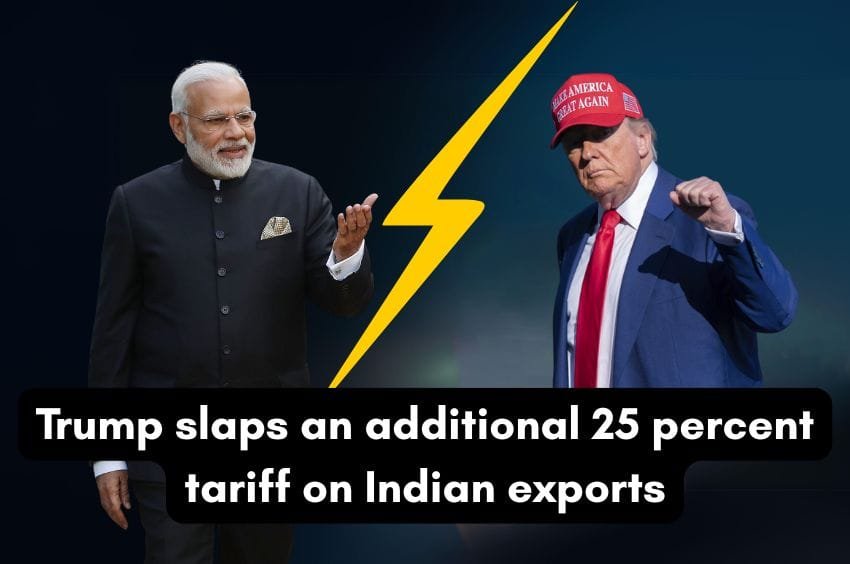 Trump slaps an additional 25 percent tariff