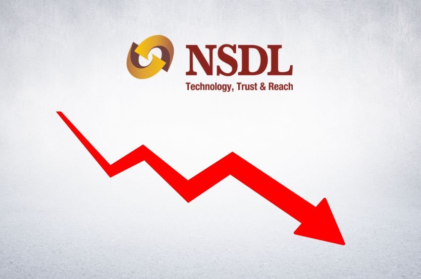 NSDL Share Price Slips
