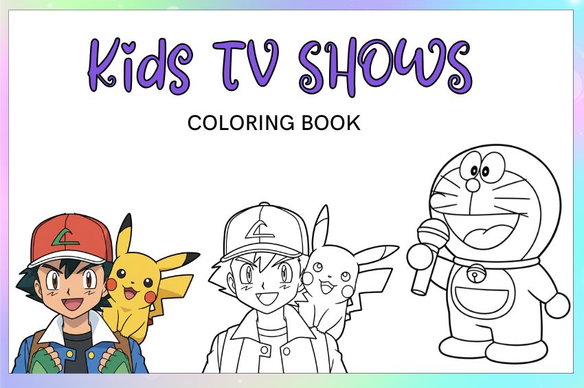 Kids tv shows coloring book