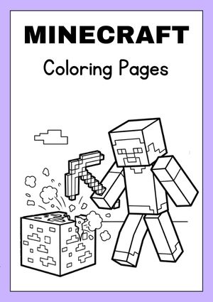 minecraft coloring pages pdf