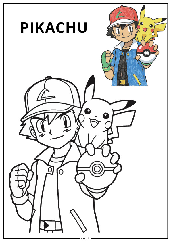 pikachu coloring pages