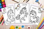 unicorn coloring sheet