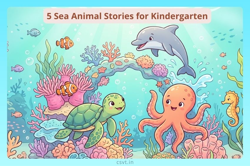 5 Sea Animal Stories for Kindergarten