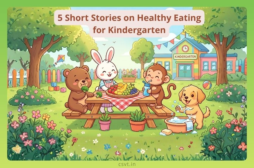 5 Short Stories on Healthy Eating for Kindergarten