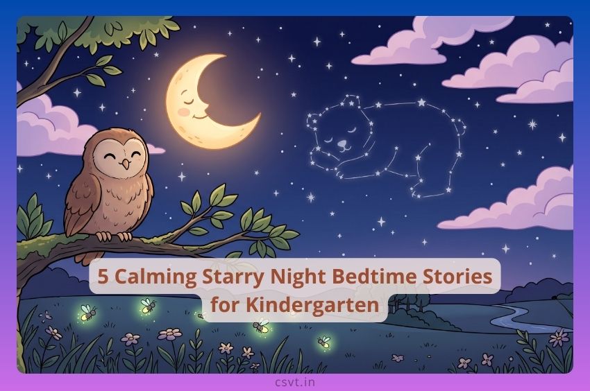 5 Calming Starry Night Bedtime Stories for Kindergarten